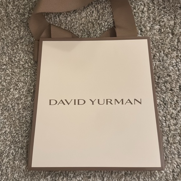NWT DAVID YURMAN 18k Yellow Gold Pure Form Stack Ring Set Of 2- Size 5 - Picture 11 of 11
